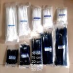 Cable Ties 4.8x250 Hitam Putih Kabel Tis 4.8 x 250 mm Klip Tali Nylon Tie Lock Pack 250mm 25cm 25 cm - Image 2