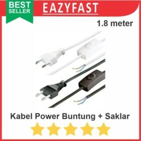 Steker Kabel Power AC Buntung Saklar Gantung On Off PLN Colokan 1.8m
