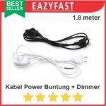 Steker Kabel Power AC Buntung Dimmer 60W Saklar On Off PLN Colokan 1.8