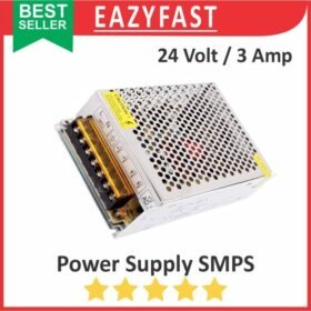PSU SMPS DC 24V 3A Power Supply Switching 24 V Volt 3 A Ampere Adaptor Trafo Jaring Regulator Daya