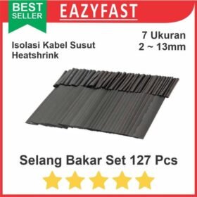 Heatshrink Tube Set 127 Pcs Isolasi Kabel Selang Bakar Heat Shrink