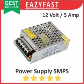 PSU SMPS DC 12V 5A Power Supply Switching 12 V Volt 5 A Ampere Adaptor Trafo Jaring Regulator Daya