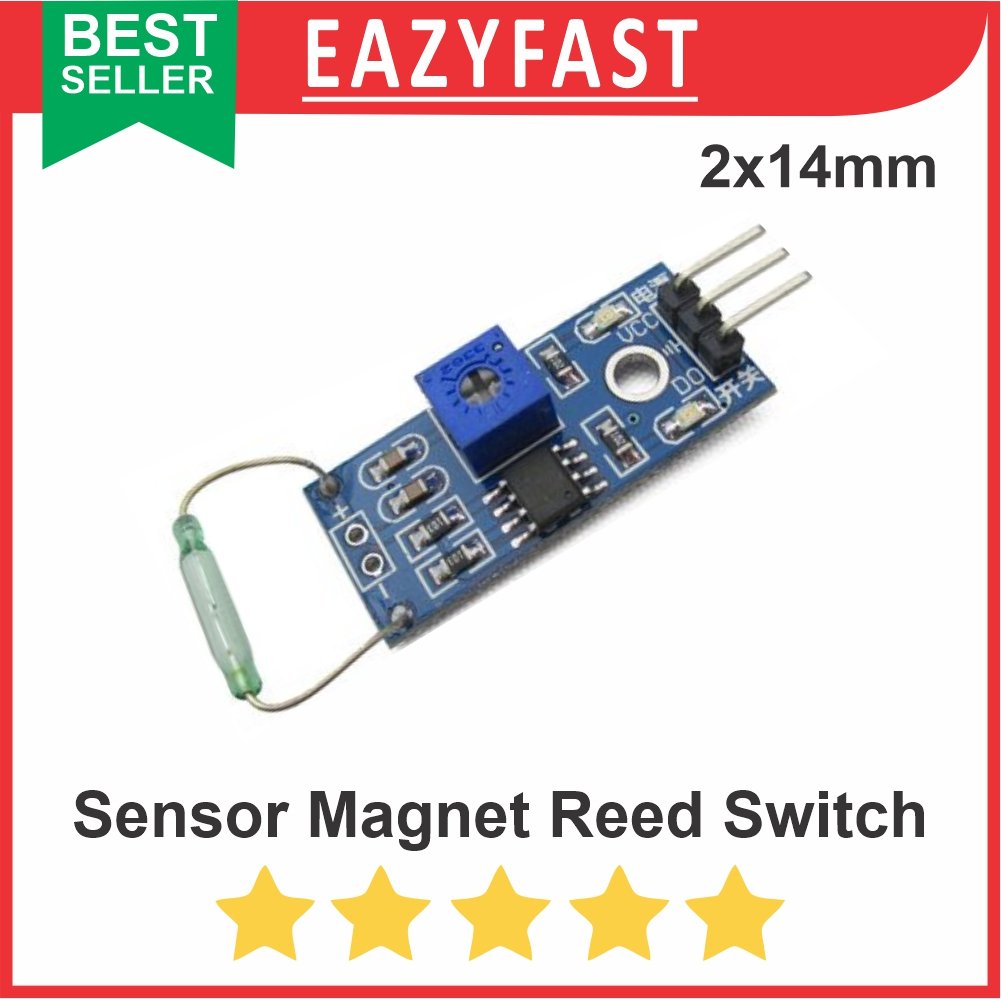 ginee_20250904122545623_9434335573.jpg Modul Sensor Saklar Magnet Magnetic Reed Rid Switch ESP Arduino Compatible Module - Image 1