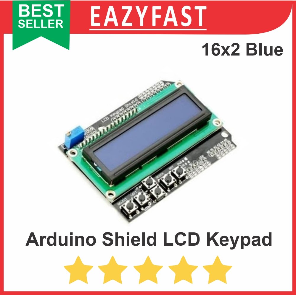 ginee_20250910112927181_0740058374.jpg Modul LCD Display 1602 16x2 Keypad Push Button Shield Arduino Compatible - Image 1