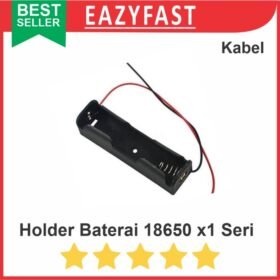 Case Kotak Rumah Tempat Dudukan Baterai 18650 Isi 1 Port x1 1x Seri Kabel Casing Battery Holder