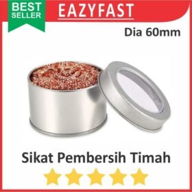 Sikat Kawat Tembaga Wadah Pembersih Mata Solder Tip Cleaner Busa Spon