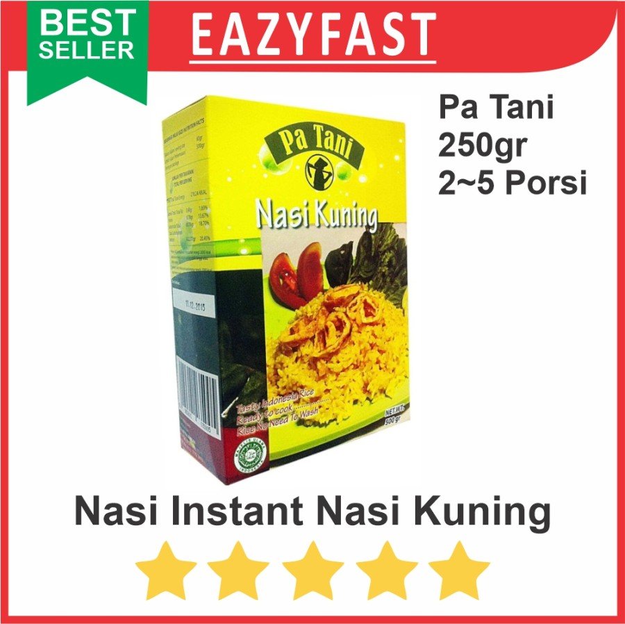 ginee_20250923143949771_2953766008.jpg Nasi Instan Instant Makanan Cepat Nasi Kuning 250 gr 2 - 5 Porsi - Image 1