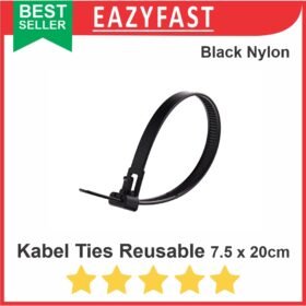 Cable Ties Pakai Ulang Reusable Kabel Tis Tali Nylon Ikat Kunci Klip