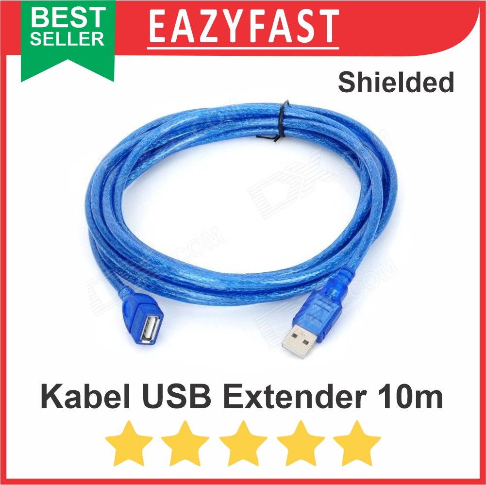 ginee_20250923165008955_5957996871.jpg Kabel USB Extender Extension 10 meter 10m 10 m Shileded USB 2.0 Cable - Image 1