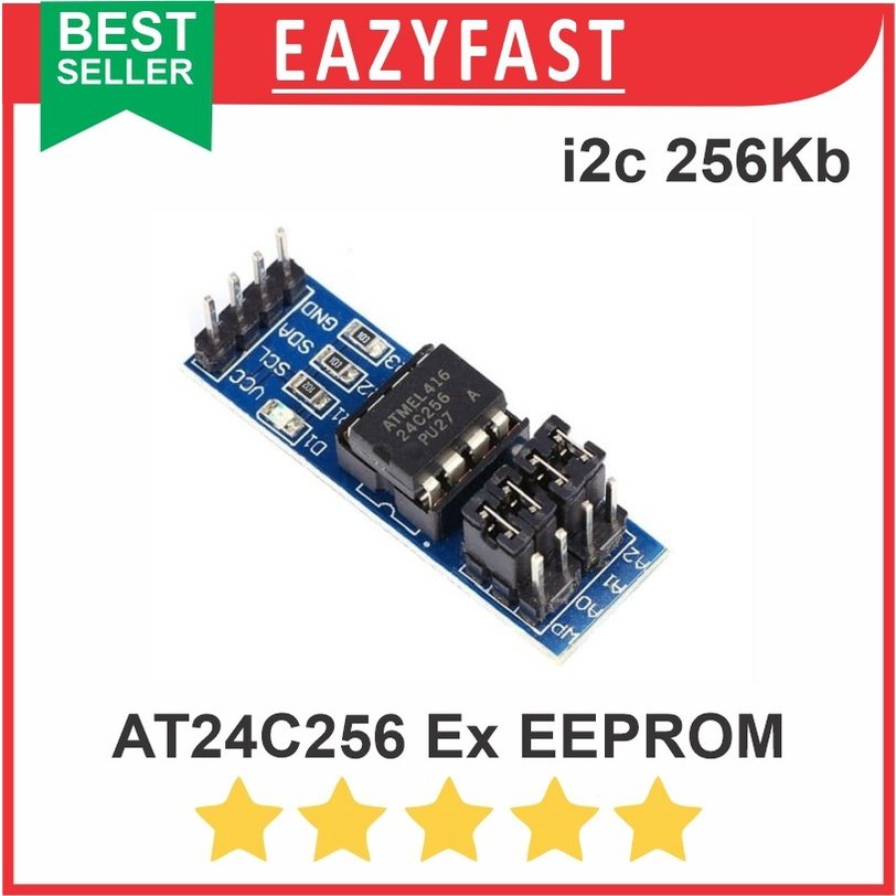 ginee_20250925101730996_3629720628.jpeg AT24C256 External EEPROM Data Storage Module I2C Interface - Image 1