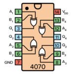 IC CMOS CD 4070 BE DIP Gerbang Logika XOR Logic Gate CD4070BE CD4070 4070BE CD HD HCF HEF MC TC BE - Image 2