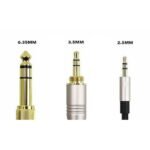 Female Jack Audio Headset 3.5mm 4 Pin Pole Stereo 3.5 Head Set Gold - Image 4