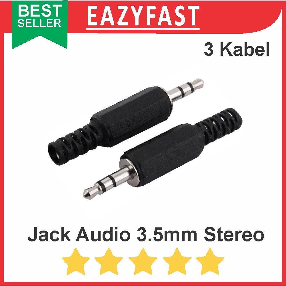 ginee_20250926142109646_2817979989.jpeg Jack Audio 3.5mm Male Stereo Jantan Plastik - Image 1