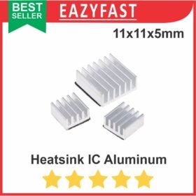 Heat Sink Aluminium Radiator Cooling Pendingin 11 x 11 x 5 Heatsink