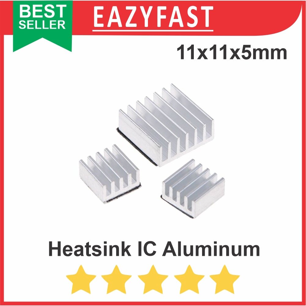 ginee_20250926151148777_8817033740.jpeg Heat Sink Aluminium Radiator Cooling Pendingin 11 x 11 x 5 Heatsink - Image 1