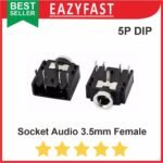 Socket Audio Stereo 3.5mm PCB 3 Pin Plastik