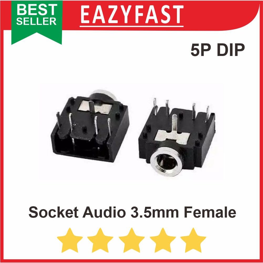 ginee_20250926151300512_8271274016.jpeg Socket Audio Stereo 3.5mm PCB 3 Pin Plastik - Image 1