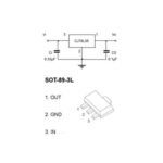 IC Regulator L 7805 CV 5 V Volt 5V 100mA 0.1 A 78L05 78M05 SMD SOT-89 - Image 3