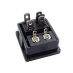 Socket C8 Kabel Power AC 2 Lubang Pin Angka 8 Switch Saklar IEC320 - Image 2