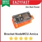 Bracket Dudukan Modul ESP NodeMCU Amica Module MCB Din Rail Rel Panel