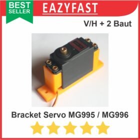 Bracket Servo MG995 MG996R Dudukan Stand Holder Vertikal Horizontal 3D