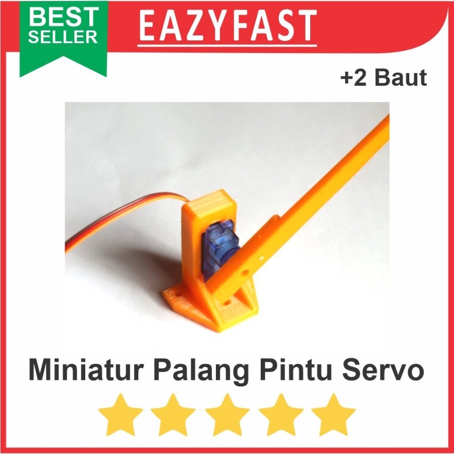 ginee_20250930163840173_6007225176.jpeg Miniatur Simulasi Pintu Gerbang Parkir Palang Kereta Servo Gate - Image 1