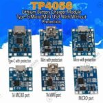 Bracket Modul Charger TP4056 USB Mini Micro Type C Baterai Li-Ion Lithium Ion 18650 Charging TP 4056 - Image 3