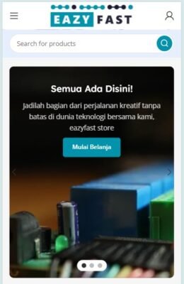 Halaman Pencarian versi Mobile