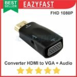 Converter HDMI to VGA + Audio Adapter Adaptor 1080p Raspberry Pi
