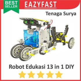 Robot Mobil Edukasi 13 Transforming Rakit DIY Rakitan Lego Solar Cell