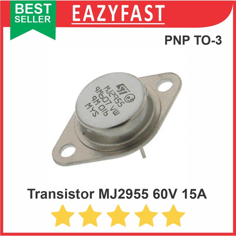 ginee_20251002104356778_7292933750.jpeg Transistor Jengkol MJ2955 PNP Final Power Driver 60V 15A 115W TO-3 - Image 1