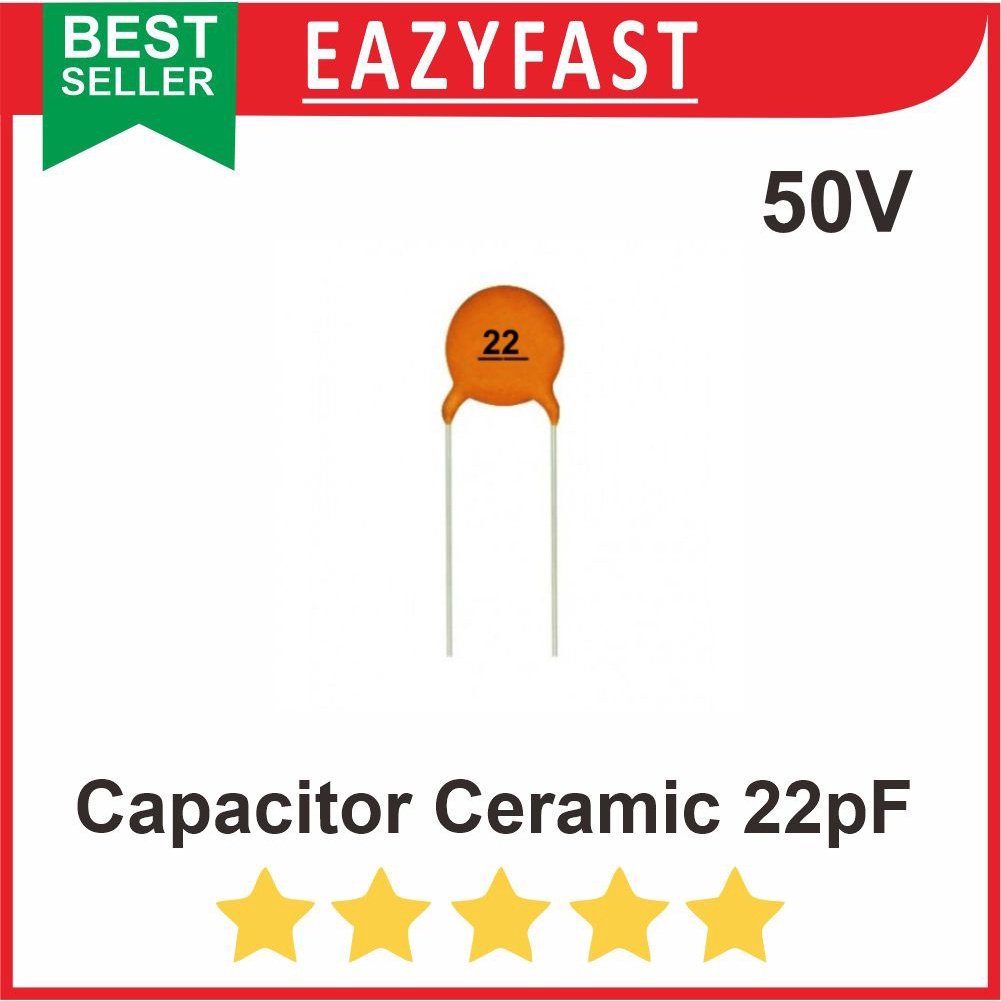 ginee_20251003093940462_5327084185.jpeg C Capacitor Kapasitor Ceramic Keramik 22pf 22 pf 50V - Image 1