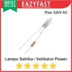 Lampu Pijar Setrika AC 220V Indikator LED Power Terminal Magic Com Jar
