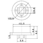 Tacticle Push Button Momentary 4 Pin Besar 12x12 x7.3mm + Cap Tutup - Image 5