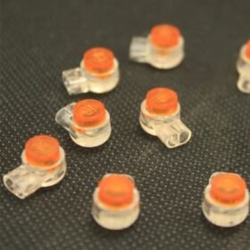 Quick Connect Lock Clamp Joint 2 Wire Konektor Klem Orange AC03