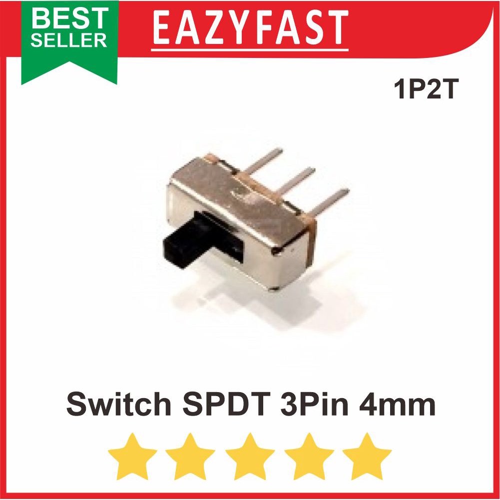 ginee_20251003103536389_6936443644.jpeg Slide Switch SPDT 1P2T Saklar Geser Kecil Mini Toggle 3 Pin PCB 4mm - Image 1