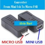 USB Converter MIcro USB male to Mini USB female Adapter - Image 3