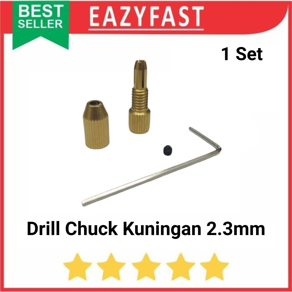 ginee_20251003113548560_4743894059.jpeg Drill Chuck Collet Motor Dinamo Kuningan Kepala Mata Bor Jepit - Image 1
