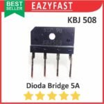 Dioda Kiprok Bridge 5A 5 A Ampere Diode Rectifier KBJ508 Jembatan Penyearah AC DC Sisir Meja Kotak KBU KBP KBJ KBL GBU GBJ KBPC 506 507 508 510