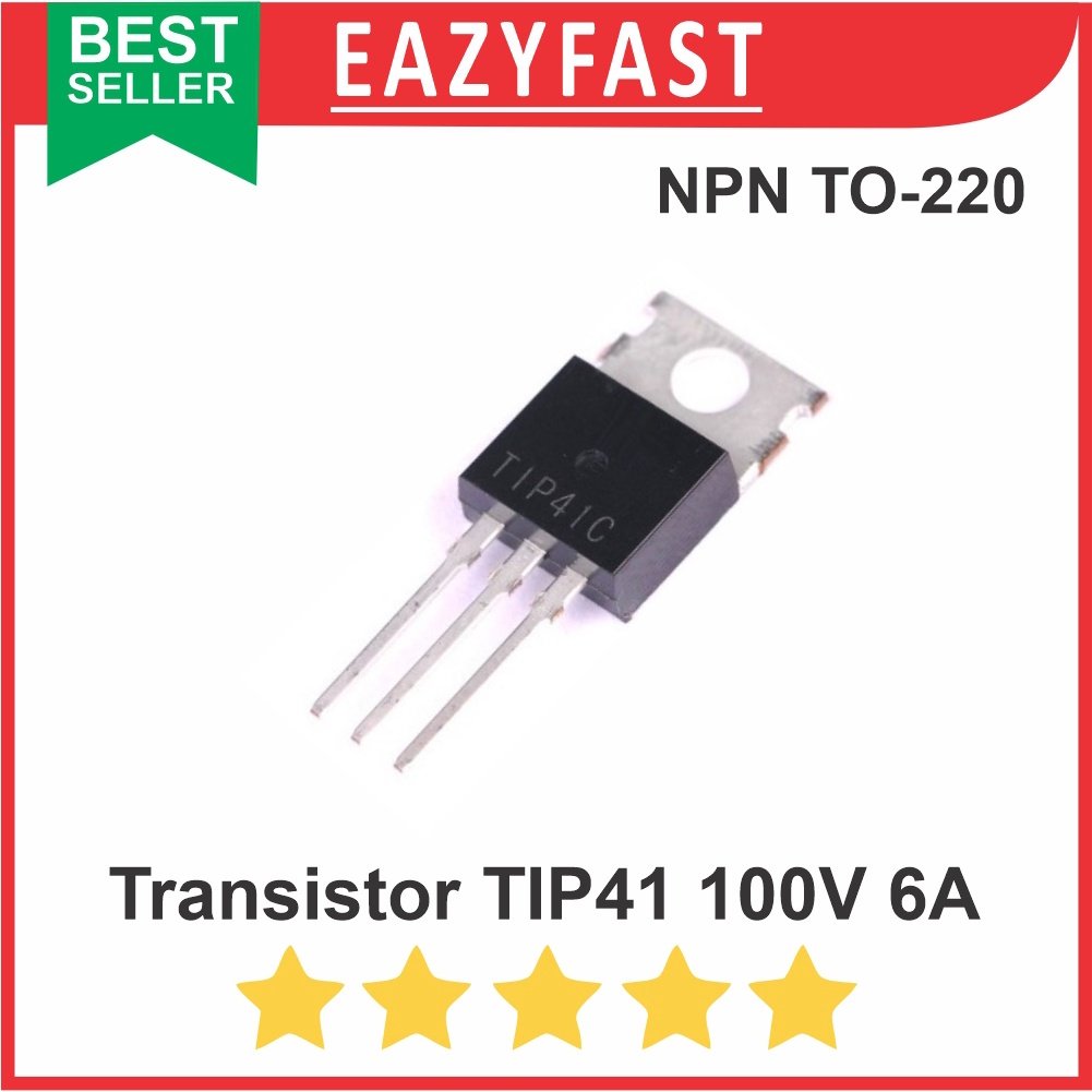 ginee_20251003153721898_4917899338.jpeg Transistor TIP41 TIP41C TIP 41 C NPN Final Power Driver Switch TO-220 - Image 1