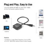 Kabel Converter USB 3.0 to SATA Adapter Reader HDD SSD Laptop Komputer 2.5 3.5 Inch External Power Port 12V DC - Image 3