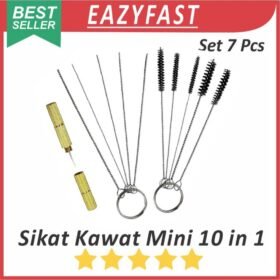 Sikat Kawat Besi Mini Jarum Kawat Ulir Kecil Set 10 Pcs in 1 Cleaning Needle Tip Brush Tools