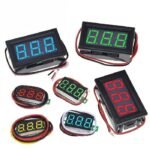 Voltmeter Digital DC 0.56" Inch 2 Kabel Wire Volt Meter Red Green Blue - Image 3