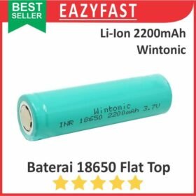 Baterai 18650 Wintonic 2200mAh Lithium Ion Li-Ion Batre Cas Ces Charge Recharge Ori Original Real