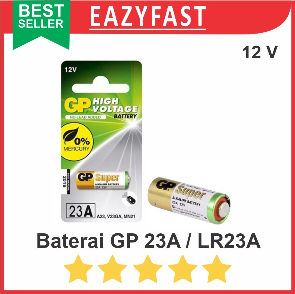 ginee_20250916111357555_1061931120.jpg Baterai 23A 12V 12 V Volt Batere Remote Battery A23 23AE 23 AE Alarm Remote - Image 1