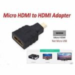 Converter Adapter Micro HDMI Male to HDMI Female Konverter Gold Plated Video VGA Full HD 1080P - Image 3