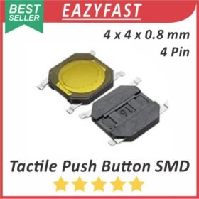 Tactile Push Button Switch Key SMD 4x4x0.8mm 4P 4 Pin Kaki 4 x 4 x 0.8 mm Saklar Tombol Tact Micro