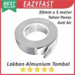 Lakban Tape Almunium 5 meter Anti Panas Bocor Air Tambal Alumunium Aluminum Foil Tambal Panci Wajan