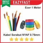 Kabel Serabut NYAF 1x0.75 0.75 mm 0.75mm Warna Tunggal Single Serat