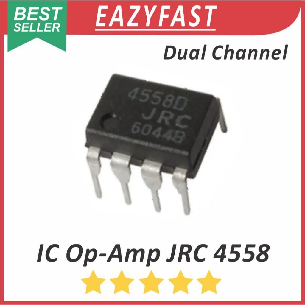 ginee_20251125160048647_9173054438.jpeg IC Dual Op Amp Low Noise JRC4580 JRC 4580 D DIP Transistor Chip JRC4580D Operational Amplifier Ampli OpAmp - Image 1